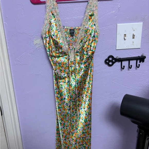 Victoria's Secret Floral Satin Dress - Multicolor - Picture 1 of 1